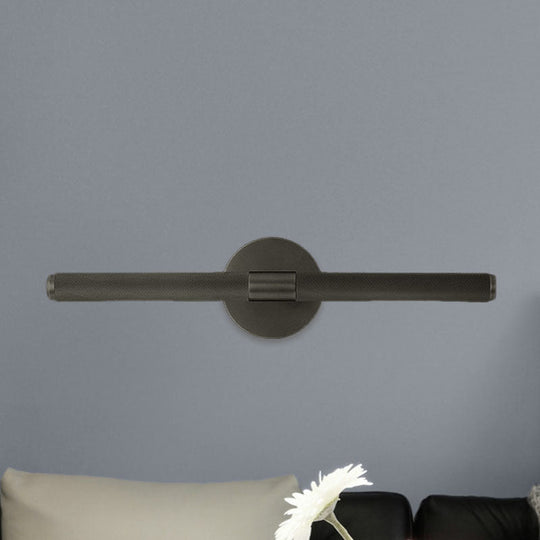 Colonial-style Black/Gold Vanity Light Fixture for Bathroom Walls