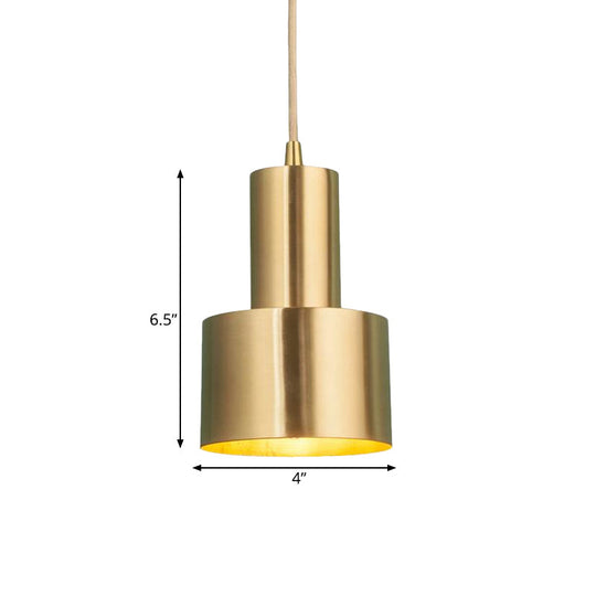 Brass Finish Mini Grenade Iron Pendulum Pendant Light – Postmodern Single Lighting Fixture