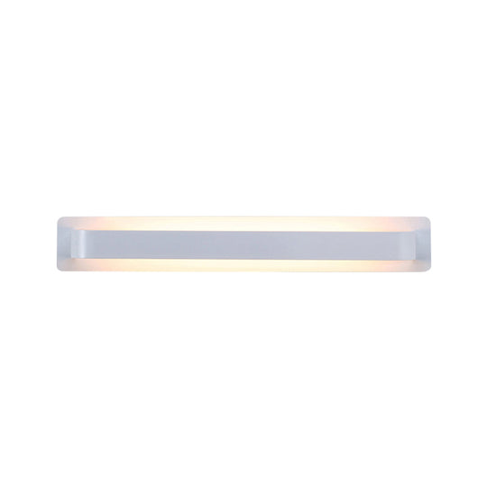 Modern Black/Gray/White LED Linear Wall Sconce for Living Room Décor