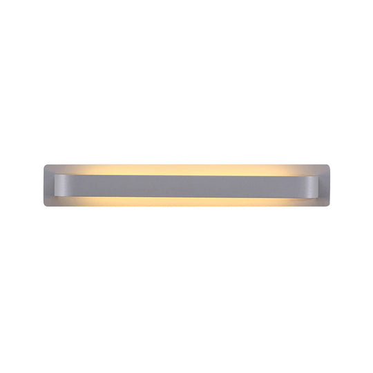 Modern Black/Gray/White LED Linear Wall Sconce for Living Room Décor
