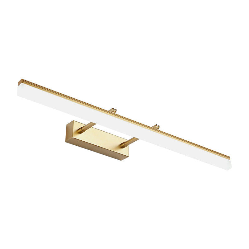 Modern 16"/19.5" Gold Wall Sconce with Acrylic LED Light for Bathroom Vanity - Warm/White