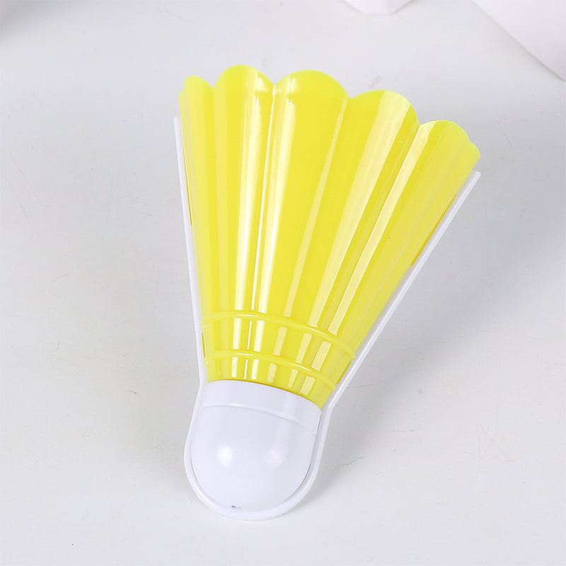 Kids Yellow LED Night Lamp for Bedroom Decor with Badminton Ball Plug Wall Design