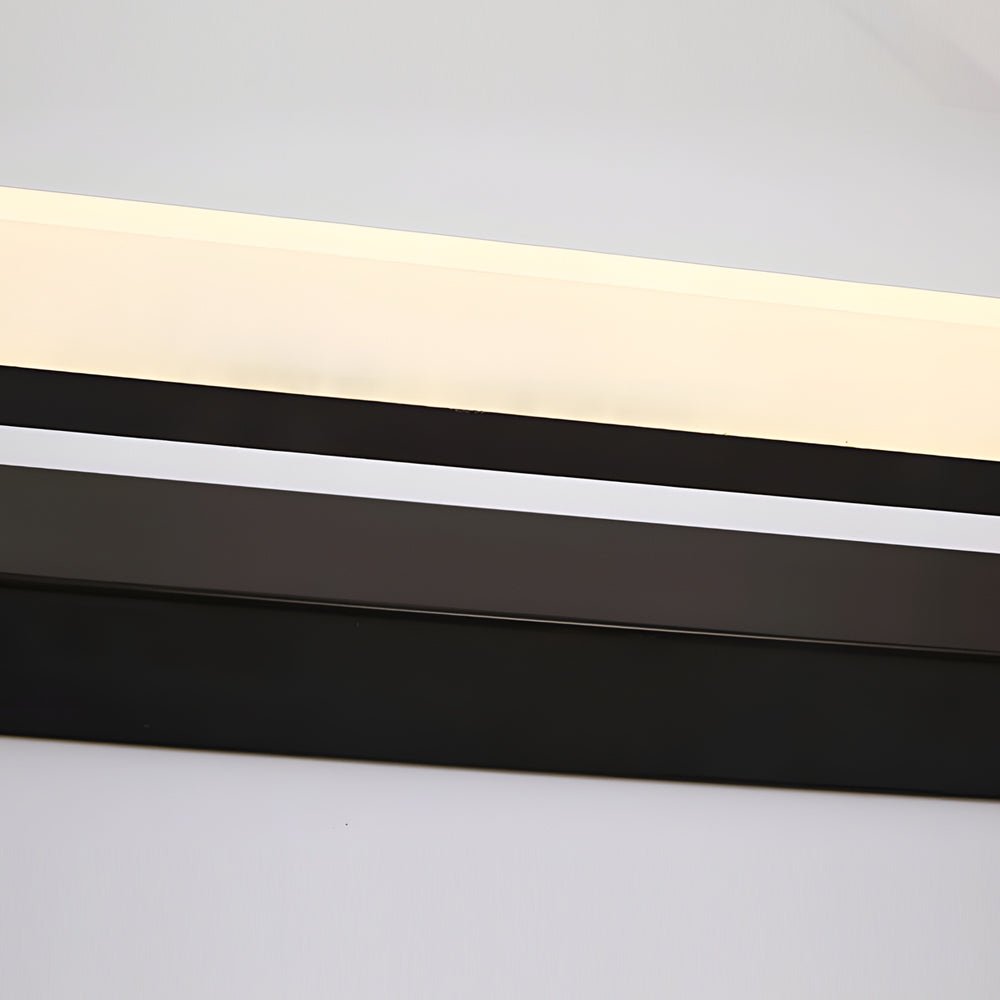15.74'' Linear LED Vanity Light – Black Bathroom Fixture with Mesh Light Filter