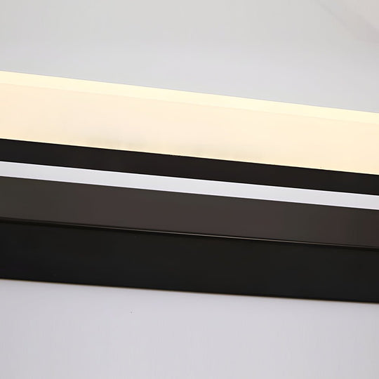 15.74'' Linear LED Vanity Light – Black Bathroom Fixture with Mesh Light Filter