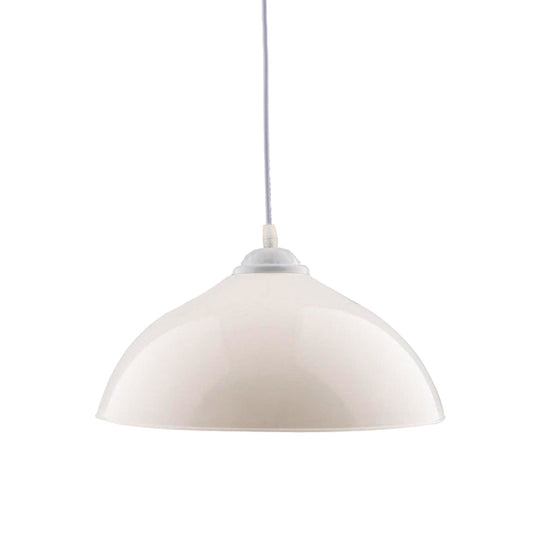 Modern Metallic Pendant Light in Polished Black/Grey - 1-Light Ceiling Hanging Fixture for Dining Room
