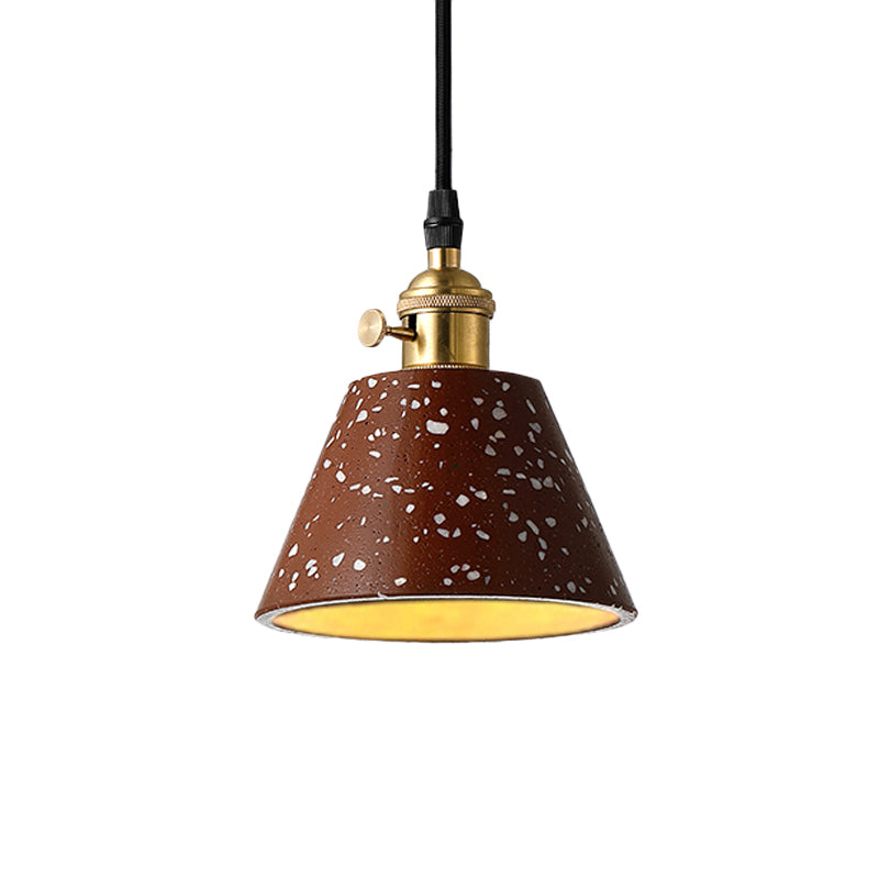 Vera - Nordic Style Black/Blue/Green Cone Concrete Pendant Lighting