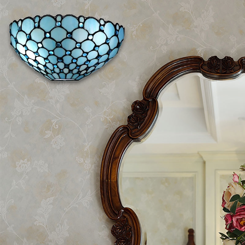 Stained Glass Tiffany Wall Sconce Light: Perfect for Living Room Décor