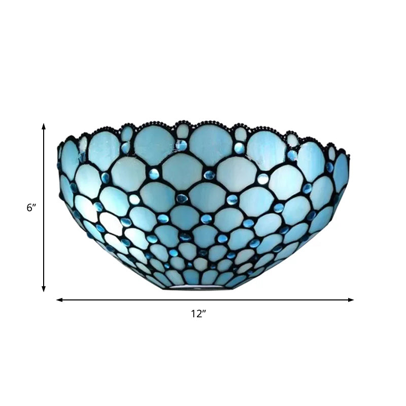 Stained Glass Tiffany Wall Sconce Light: Perfect for Living Room Décor