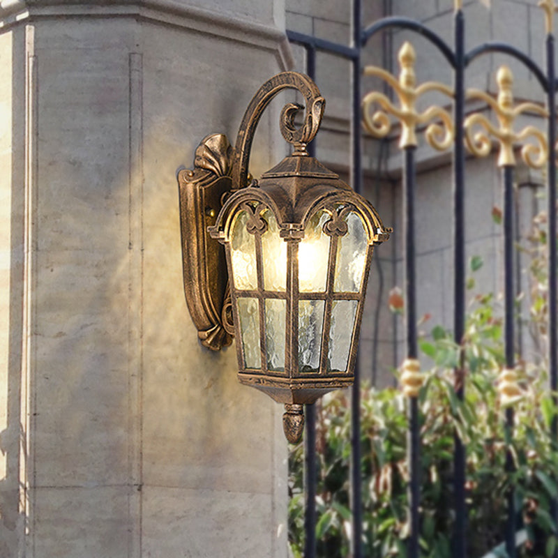 10"/14" 1-Light Water Glass Wall Lamp Farmhouse Black/Brass Lantern with Curvy Arm - Doorway Wall Lighting"
(The length of the title has been reduced while maintaining the important keywords for SEO.)