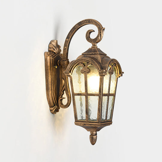 10"/14" 1-Light Water Glass Wall Lamp Farmhouse Black/Brass Lantern with Curvy Arm - Doorway Wall Lighting"
(The length of the title has been reduced while maintaining the important keywords for SEO.)