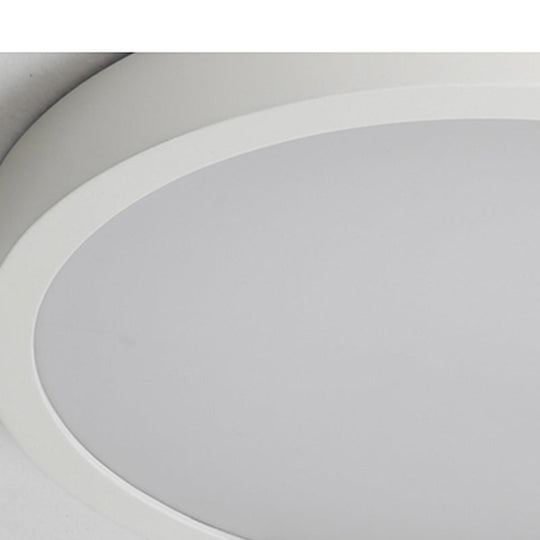 Modern Drum Flush Mount Light with Wood and Acrylic Shade for Kids Bedroom