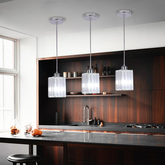 Luna Crystal Glass Pendant Light - Timeless Elegance for Any Space