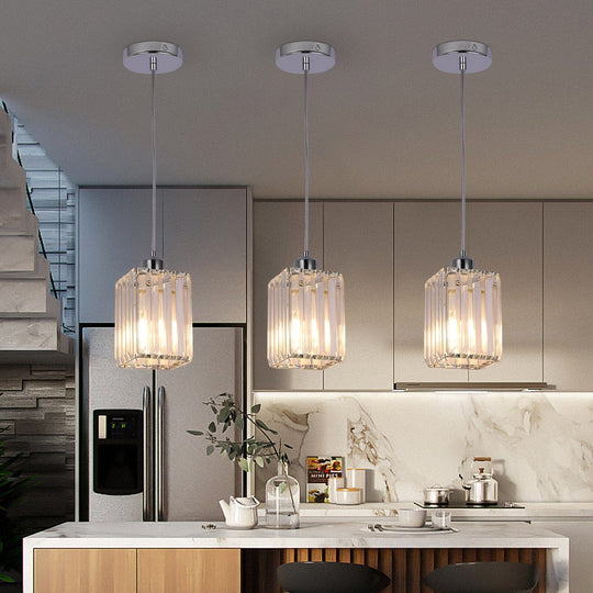 Luna Crystal Glass Pendant Light - Timeless Elegance for Any Space