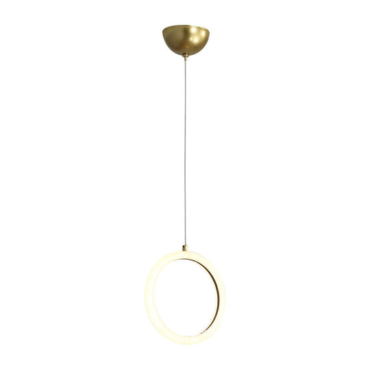 Modern Nordic Acrylic Chandelier - Gold Hanging Light Kit for Restaurants