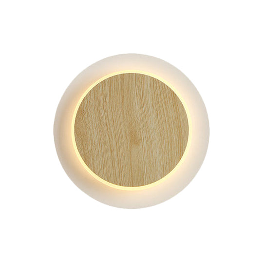 Sleek Slim Panel Wall Light - Stylish Wood Acrylic Sconce for Corridor & Kitchen