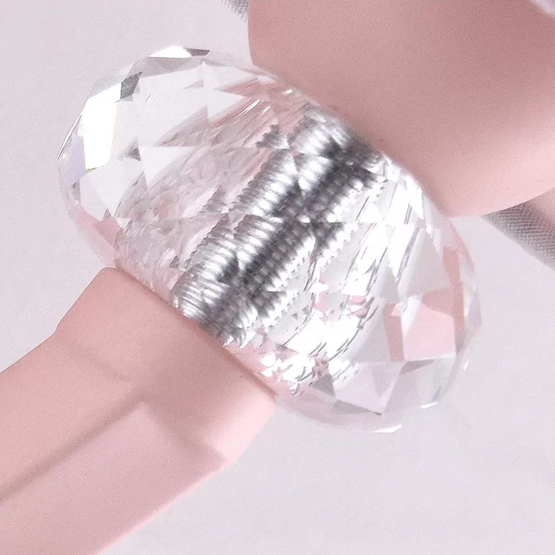 Pink Fabric and Crystal Wall Sconce for Girls' Bedrooms or Kids' Rooms