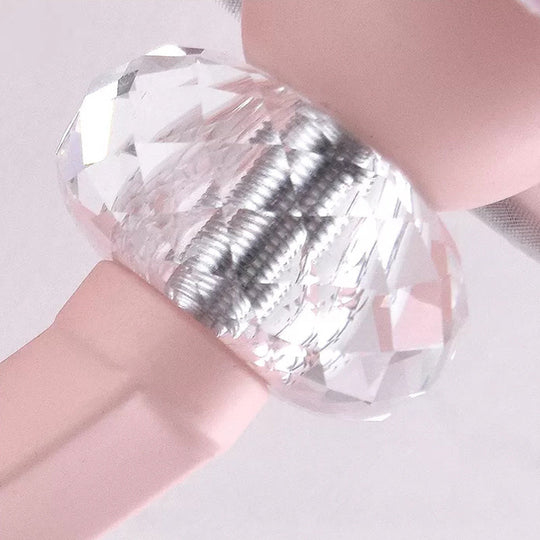 Pink Fabric and Crystal Wall Sconce for Girls' Bedrooms or Kids' Rooms