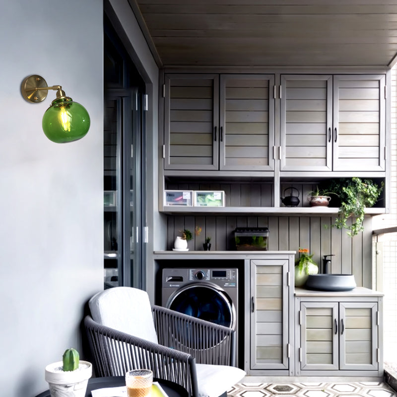 Prismatic Glass Wall Sconce with Industrial Charm for Restaurant Lighting