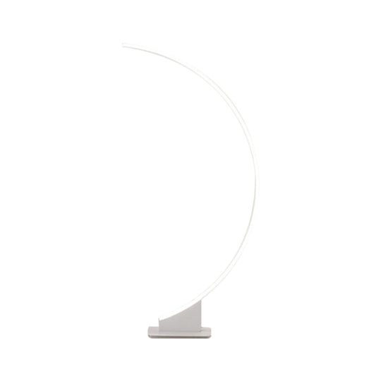 Arch Floor Lamp with Minimalist Design and LED Lighting - Ideal for Bedroom, Warm/White Light