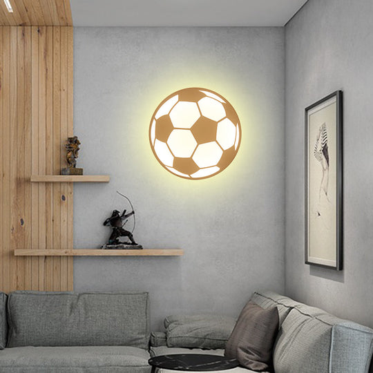 Modern White Acrylic LED Wall Lamp for Stairs - Flat Cartoon Shape, Stylish Design