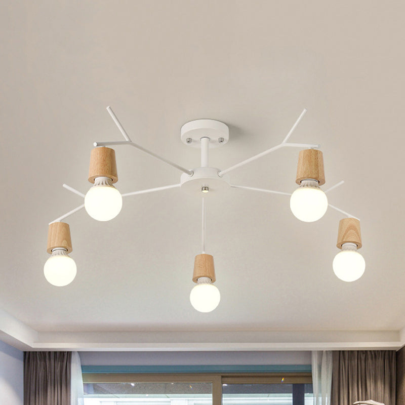 Nordic Branch Chandelier - Stylish Metal Pendant Light for Living Room