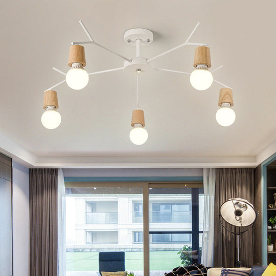 Nordic Branch Chandelier - Stylish Metal Pendant Light for Living Room