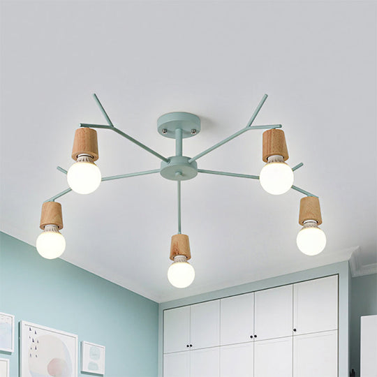 Nordic Branch Chandelier - Stylish Metal Pendant Light for Living Room