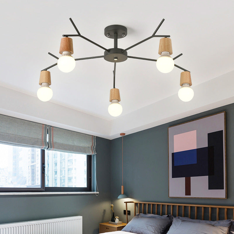 Nordic Branch Chandelier - Stylish Metal Pendant Light for Living Room