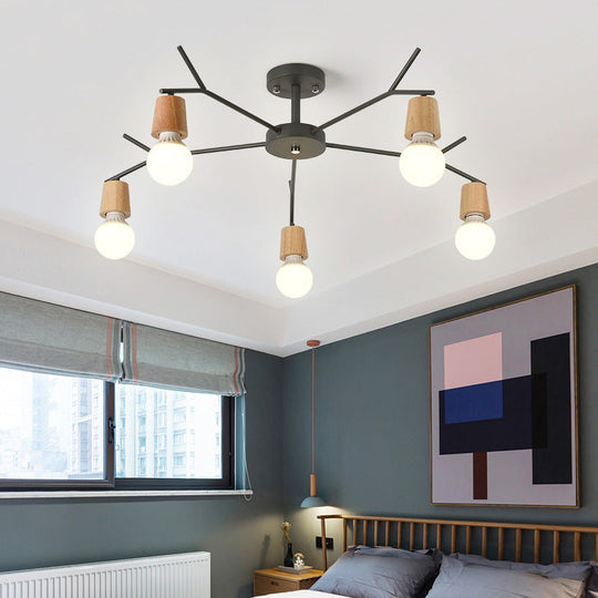 Nordic Branch Chandelier - Stylish Metal Pendant Light for Living Room
