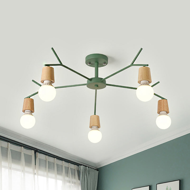 Nordic Branch Chandelier - Stylish Metal Pendant Light for Living Room