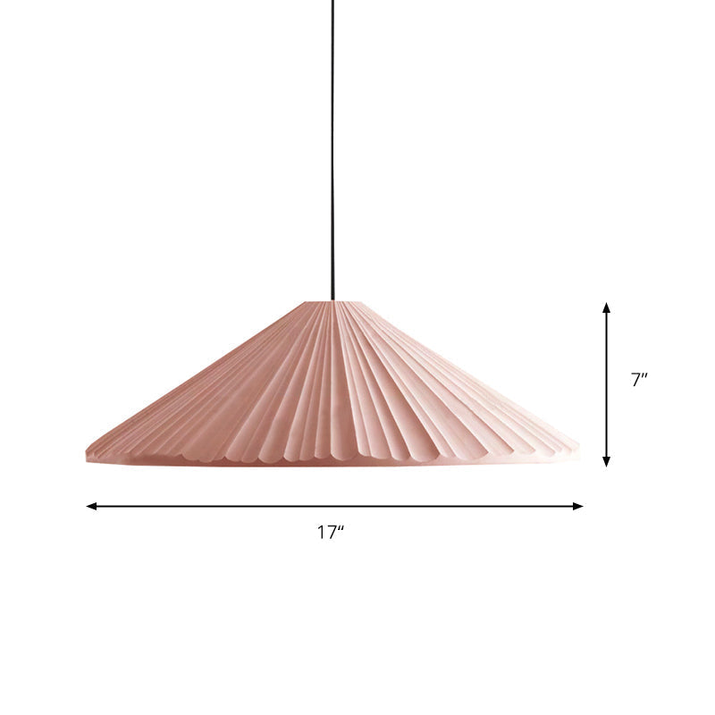 Nordic Style Cone Pendant Light - 1 Head Resin Hanging Light for Cafe or Restaurant