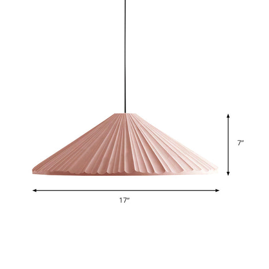 Nordic Style Cone Pendant Light - 1 Head Resin Hanging Light for Cafe or Restaurant