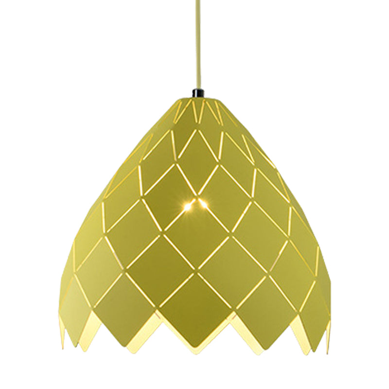 Macaron Pipe Cone Pendant Light - Stylish Metal Hanging Light for Restaurant Kitchen Island