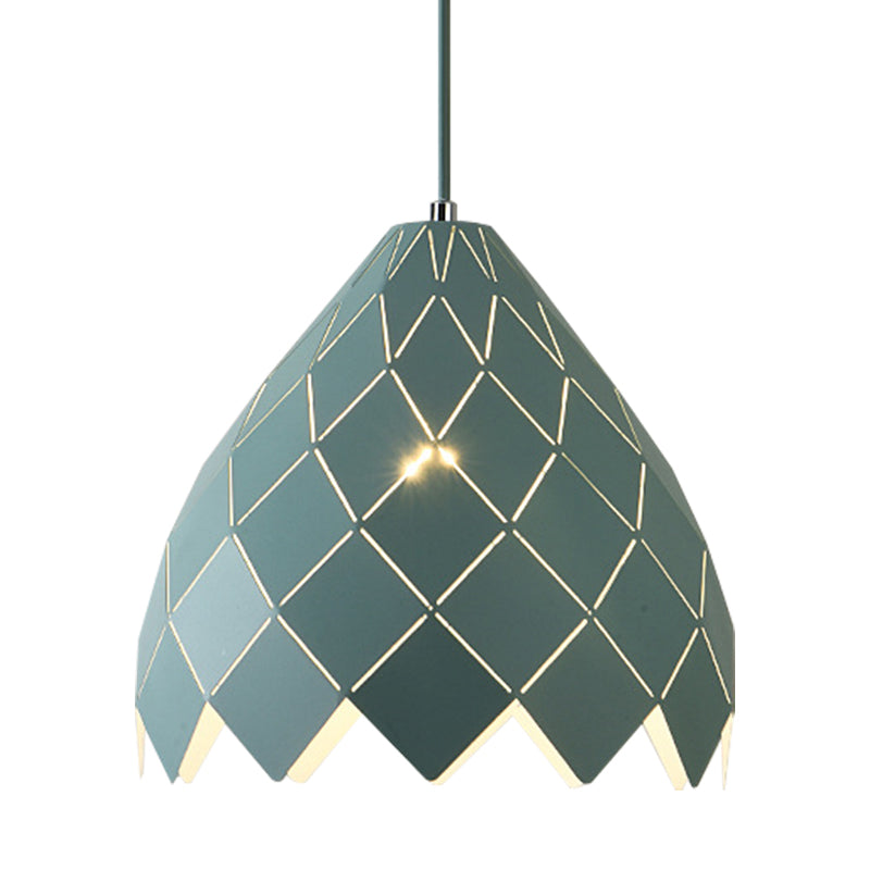 Macaron Pipe Cone Pendant Light - Stylish Metal Hanging Light for Restaurant Kitchen Island