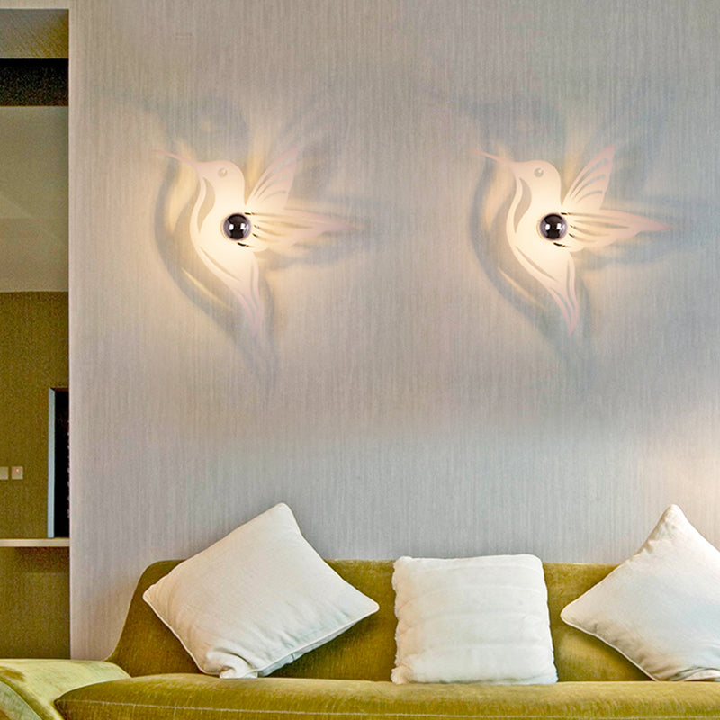 Modern Metal Wall Sconce - Cartoon Shape, Ideal for Study Room