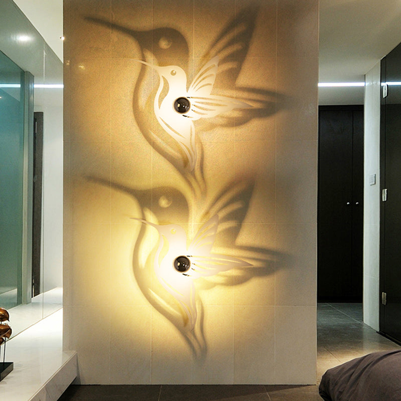 Modern Metal Wall Sconce - Cartoon Shape, Ideal for Study Room