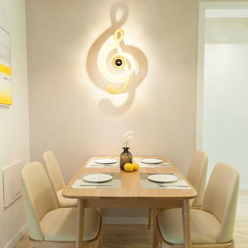 Modern Metal Wall Sconce - Cartoon Shape, Ideal for Study Room