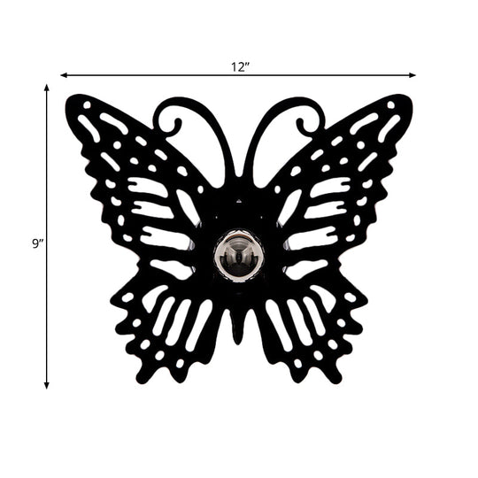 Modern Metal Wall Sconce - Cartoon Shape, Ideal for Study Room