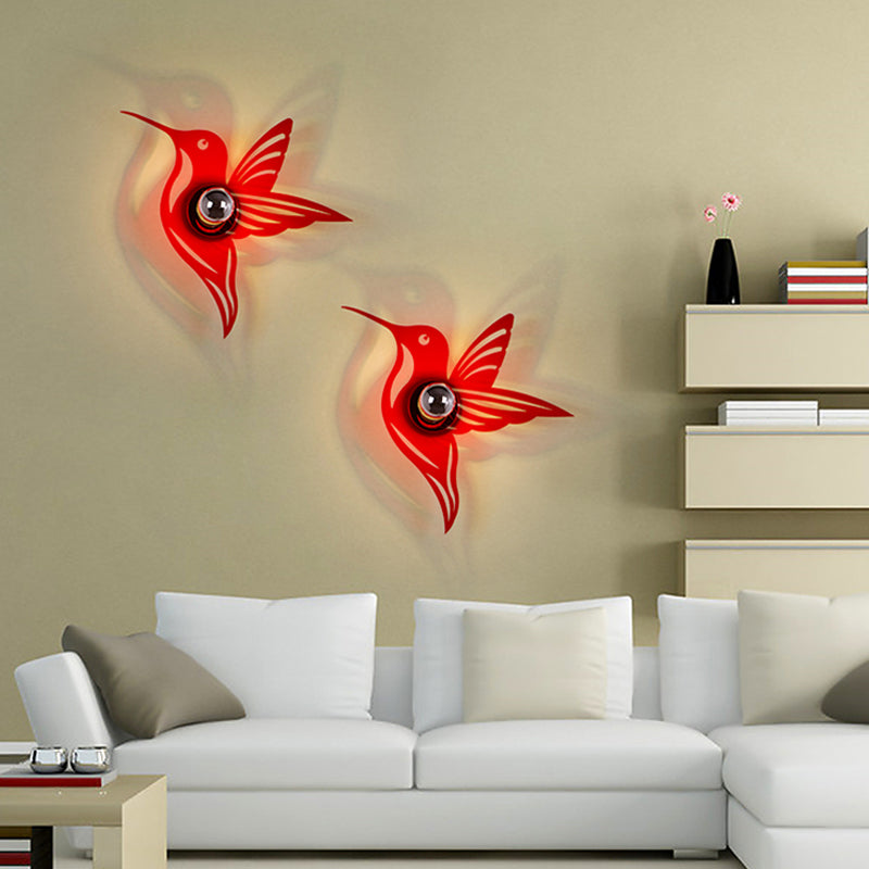 Modern Metal Wall Sconce - Cartoon Shape, Ideal for Study Room