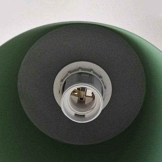 Macaron Metal Bucket Semi Flush Ceiling Light - Ideal for Adult Bedrooms, Three Bulbs Ceiling Fixture