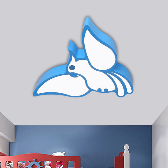 Colorful Acrylic Parrot LED Ceiling Light - Children's Flush Mount