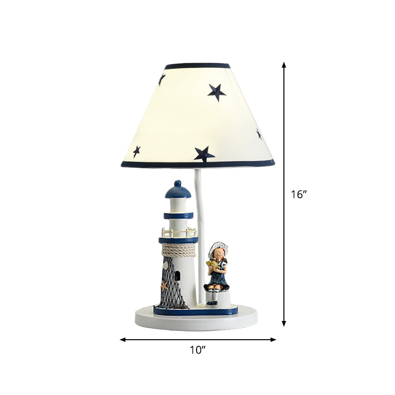 Chara - Kids Cartoon Table Light - Resin 1 Head Children Room Task Lighting in