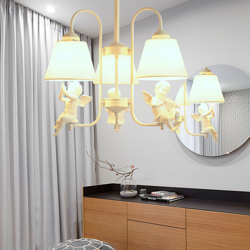 Rustic Metal Bird Chandelier - 3-Light Hanging Light for Child Bedroom