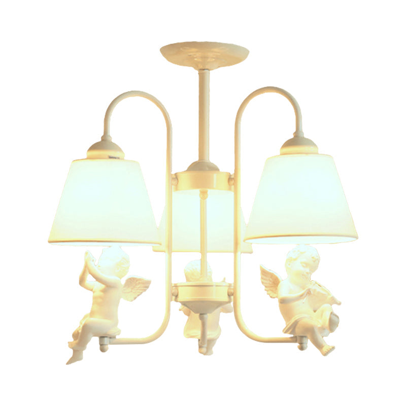 Rustic Metal Bird Chandelier - 3-Light Hanging Light for Child Bedroom