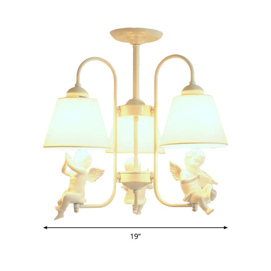 Rustic Metal Bird Chandelier - 3-Light Hanging Light for Child Bedroom