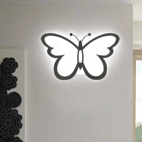 Kids Butterfly Acrylic Wall Light for Bedside or Dining Room