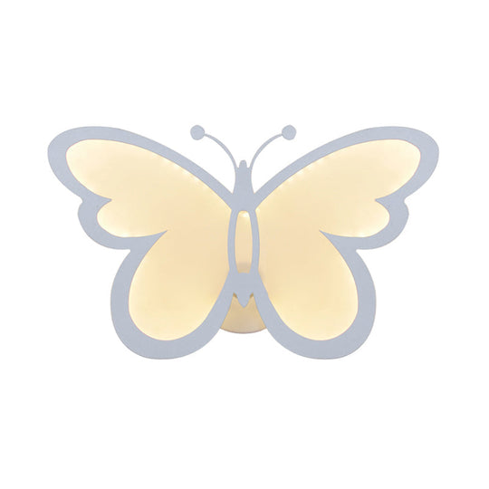 Kids Butterfly Acrylic Wall Light for Bedside or Dining Room