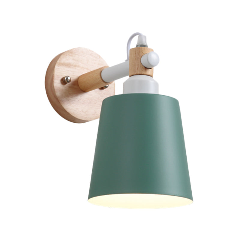 Nordic Style Metal Wall Sconce – Nursing Room Bucket Lamp