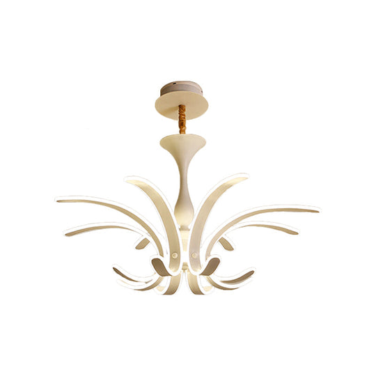 Modern White Fireworks Pendant Chandelier LED Ceiling Lamp for Living Room