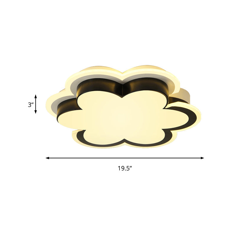 Black Blossom Acrylic Ceiling Light for Modern Corridor and Kitchen Spaces